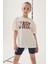 Kız Çocuk NBA Wordmark Oversize Geniş Kalıp Bisiklet Yaka Kısa Kollu Tişört E7631A825HS 1