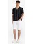 Slim Fit Dar Kesim Beyaz Jean Bermuda Şort X5352AZ25SM 3