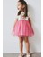 Kız Bebek Barbie Kısa Kollu Yazlık Tül Elbise F0529A525SM 2