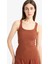 Slim Fit Dar Kesim Basic Düz Yuvarlak Yaka Fitilli Kaşkorse Atlet E5539AX25SM 1