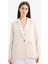 Oversize Geniş Kalıp Keten Karışımlı Blazer Ceket Z2536AZ25SP 4