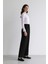 Afra x Defacto Wide Leg Kumaş Pantolon Üç Cepli Normal Bel Standart Boy E5970AX25SP 3