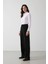 Afra x Defacto Wide Leg Kumaş Pantolon Üç Cepli Normal Bel Standart Boy E5970AX25SP 4
