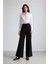 Afra x Defacto Wide Leg Kumaş Pantolon Üç Cepli Normal Bel Standart Boy E5970AX25SP 5