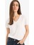 Afra x Defacto Regular Fit V Yaka Basic Düz Kısa Kollu Tişört W9204AZ25SP 1