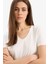 Afra x Defacto Regular Fit V Yaka Basic Düz Kısa Kollu Tişört W9204AZ25SP 5