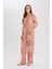 Regular Fit Geniş Bol Paça Desenli Pantolon D4631AX25SP 5