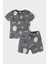 Erkek Bebek Pijama Takımı Desenli Kısa Kollu Penye Üst Beli Lastikli Şort E1180A525HS 3