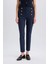 Skinny Fit Yüksek Bel Cepli Düğmeli Düz Paça Kumaş Pantolon E5431AX25SP 1