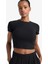 fit Cropped Fit Bisiklet Yaka Sporcu Kısa Kollu TIŞÖRT E2536AX25SM 1