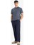 Pijama Takımı Regular Fit Çizgili Kısa Kollu Üst Uzun Alt E0514AX25SM 2