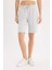 Regular Fit Normal Bel Düz Paça Bermuda Şort W9369AZ25SM 1