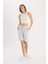 Regular Fit Normal Bel Düz Paça Bermuda Şort W9369AZ25SM 4