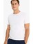 Slim Fit Dar Kesim Bisiklet Yaka Kısa Kollu Üst L4885AZ25SP 3
