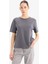 Regular Fit Bisiklet Yaka Basic Düz Kalın Kısa Kollu Tişört D7579AX25SP 3