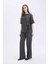 Bürümcük Pantolon Wide Leg Geniş Bol Paça Beli Lastikli C0200AX25SP 3