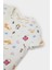 Kız Bebek Pijama Takımı Desenli Kısa Kollu Fitilli Kaşkorse Üst Beli Lastikli Uzun Alt E1540A525SM 4