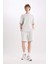 %100 Pamuk Regular Fit Düz Paça Şort E0442AX25SM 3