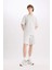 %100 Pamuk Regular Fit Düz Paça Şort E0442AX25SM 4