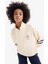 DeFacto Fit Oversize Geniş Kalıp Yarım Fermuarlı Baskılı Sporcu Sweatshirt D7132AX25SP 3