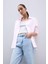 Oversize Geniş Kalıp Basic Düz Oxford Uzun Kollu Gömlek C4597AX25SP 3