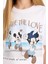 Kız Çocuk Disney Mickey Mouse &Friends Relax Fit Bisiklet Yaka Kısa Kollu Tişört D8824A825SP 5