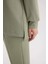 Regular Fit Bisiklet Yaka Basic Düz Tesettür Sweatshirt Tunik D4598AX25SP 5