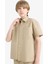 Erkek Çocuk Oversize Geniş Kalıp Polo Yaka Paraşüt Kısa Kollu Gömlek E1588A825HS 1