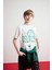 Erkek Çocuk NBA Boston Celtics Bisiklet Yaka Kısa Kollu Tişört D9549A825SM 1