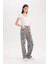Straight Fit Gabardin Pantolon Zebra Desenli Normal Bel Standart Boy E4134AX25SP 4