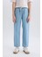 Erkek Çocuk Straight Fit Düz Paça Basic Düz Jean Pantolon B5740A825SM 1