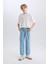 Erkek Çocuk Straight Fit Düz Paça Basic Düz Jean Pantolon B5740A825SM 2