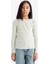 Kız Çocuk Slim Fit Dar Kesim Bisiklet Yaka Uzun Kollu Tişört D9234A825SP 3