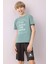 Erkek Çocuk Pijama Takımı Baskılı Kısa Kollu Üst Beli Lastikli Şort D9990A825SM 1
