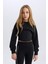 Kız Çocuk Relax Fit Bisiklet Yaka Sweatshirt D9785A825SP 3