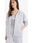 Relax Fit Kapüşonlu Cepli Basic Düz Fermuarlı Sweatshirt C1809AX25SP 4