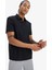 Fit Esnek Kumaş Standart Fit Polo Yaka Sporcu Kısa Kollu Siyah Tişört D9244AX25SP 2