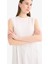 Regular Fit Bisiklet Yaka Basic Düz Kolsuz Tesettür Tişört A8352AX25SP 4