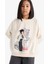 Kız Çocuk Relax Fit Bisiklet Yaka Anime Baskılı Sweatshirt D8817A825SP 4