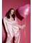 Pijama Takımı Uzun Kollu Çizgili Saten Üst Esnek Belli Uzun Alt-Fall in Love C9445AX25SP 1