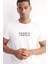 Fit Slim Fit Dar Kesim Bisiklet Yaka Baskılı Sporcu Kısa Kollu Tişört D7811AX25SP 1