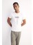 Fit Slim Fit Dar Kesim Bisiklet Yaka Baskılı Sporcu Kısa Kollu Tişört D7811AX25SP 4