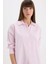 Oversize Geniş Kalıp Çizgili Oxford Uzun Kollu Gömlek D4512AX25SP 5