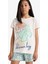 Kız Çocuk Pijama Takımı Baskılı Kısa Kollu Üst Beli Lastikli Şort E0663A825HS 3