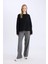 Standart Boy Kumaş Pantolon Wide Leg Geniş Bol Paça Basic Düz Yüksek Bel C6402AX25SP 2