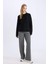 Standart Boy Kumaş Pantolon Wide Leg Geniş Bol Paça Basic Düz Yüksek Bel C6402AX25SP 3