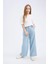 Kız Çocuk Wide Leg Geniş Bol Paça Jean Pantolon D7103A825SM 2