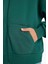 Kız Çocuk Kapüşonlu Basic Düz Cepli Fermuarlı Sweatshirt D9079A825SP 5