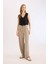 Standart Boy Kumaş Palazzo Pantolon Wide Leg Geniş Bol Paça Basic Düz Yüksek Bel C6402AX25SP 2