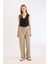 Standart Boy Kumaş Palazzo Pantolon Wide Leg Geniş Bol Paça Basic Düz Yüksek Bel C6402AX25SP 4